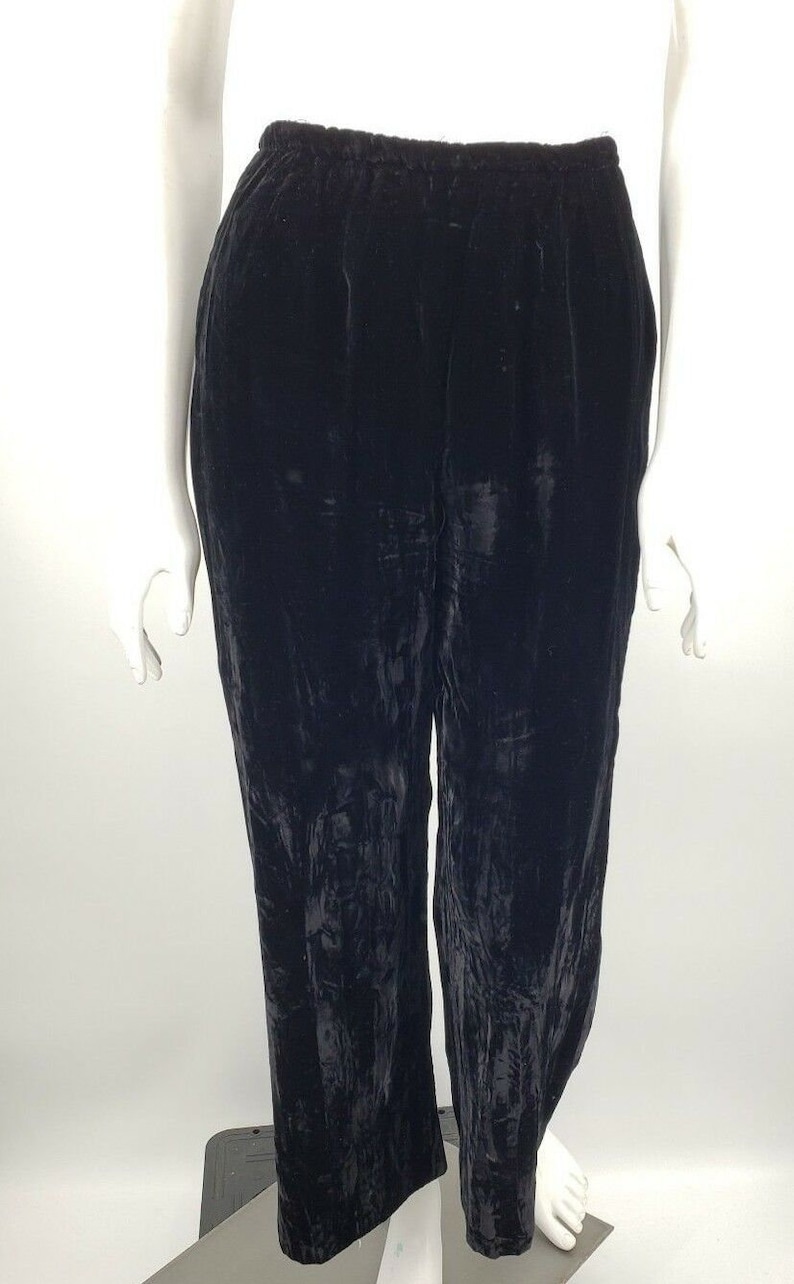 Vintage Peck /& Peck Fifth Avenue New York Tunic Top High Waist Pants Black Velvet