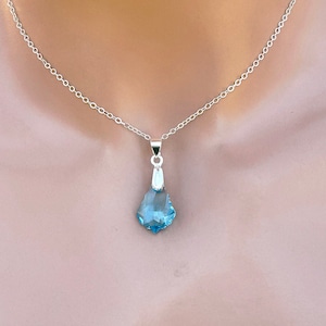 Swarovski aquamarine necklace online