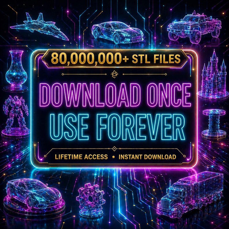 80000000 Color 80,000,000+ STL 3D Models Bundle | 300 TB Mega Stl Collection ...