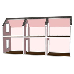 Doll House Plans for American Girl or 18 inch dolls One Room Module NOT ACTUAL HOUSE image 4