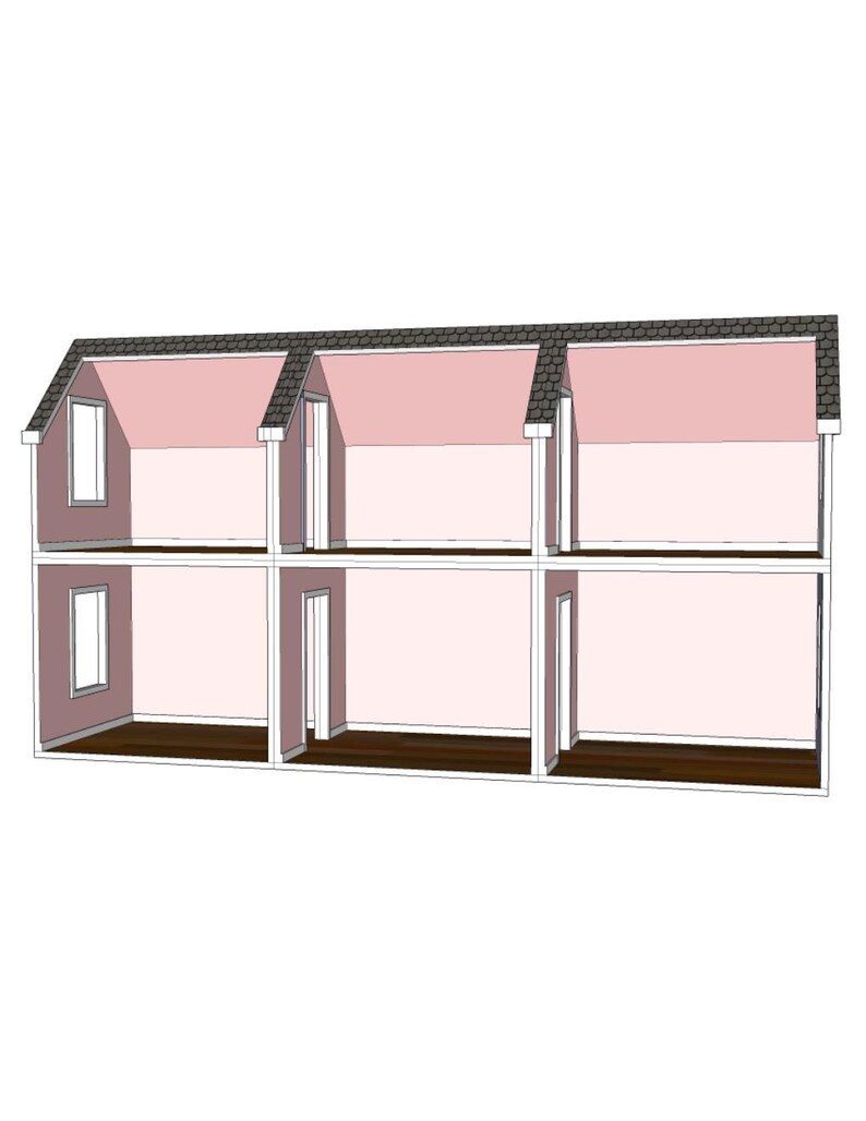 Doll House Plans for American Girl or 18 inch dolls One Room Module NOT ACTUAL HOUSE image 4