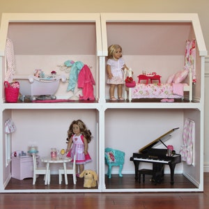 Puppenhaus-Pläne für American Girl oder 18-Zoll-Puppen - Ein-Raum-Modul - NICHT TATSÄCHLICHES HAUS