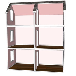 Doll House Plans for American Girl or 18 inch dolls One Room Module NOT ACTUAL HOUSE image 5