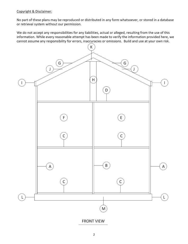 Doll House Plans for American Girl or 18 inch dolls 5 Room NOT ACTUAL HOUSE image 2