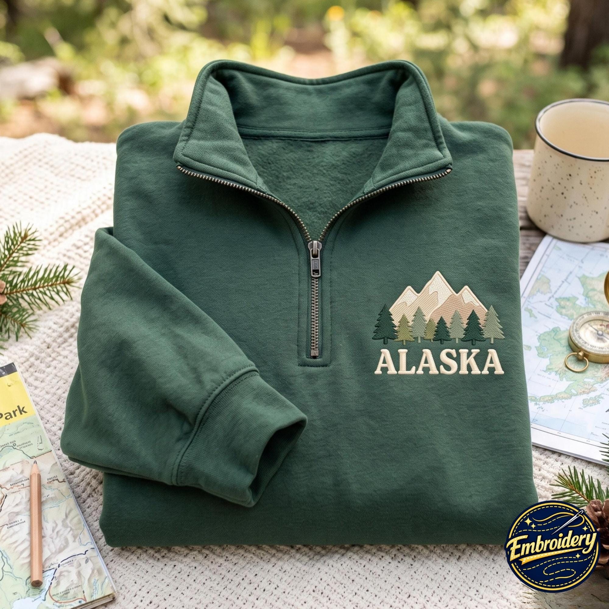 Alaska Quarter Zip Sweatshirt - Etsy