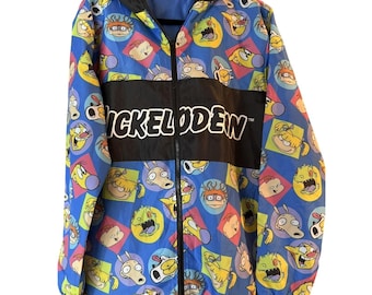 Nickelodeon Reptar Rugrats Catdog regenjack heren windjack met capuchon M rocko