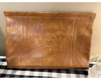Valigia American Tourister vintage del 1975, colore marrone, porta documenti.
