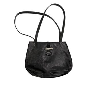 Etienne Aigner Black Leather Toggle Closure Shoulder Bag Vintage Small Purse