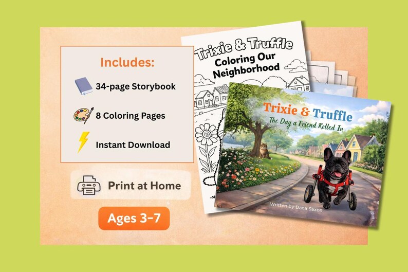 Trixie and Truffle Story + Coloring Bundle | Children’s Book ...