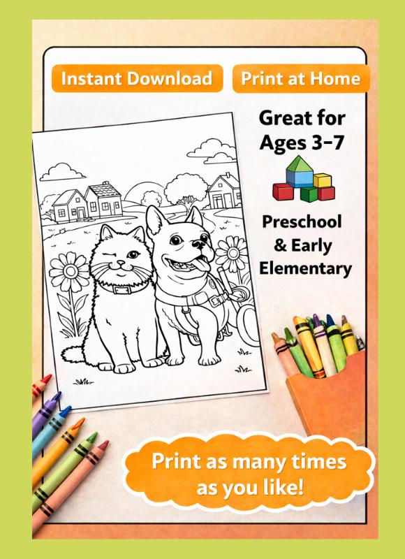 Trixie & Truffle Coloring Book – Neighborhood Friends, Ages 3-7 ...