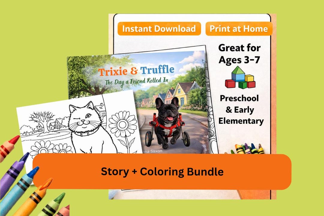 Trixie and Truffle Story + Coloring Bundle | Children’s Book ...