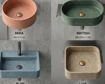moldes de lavabos y fregaderos de hormigón