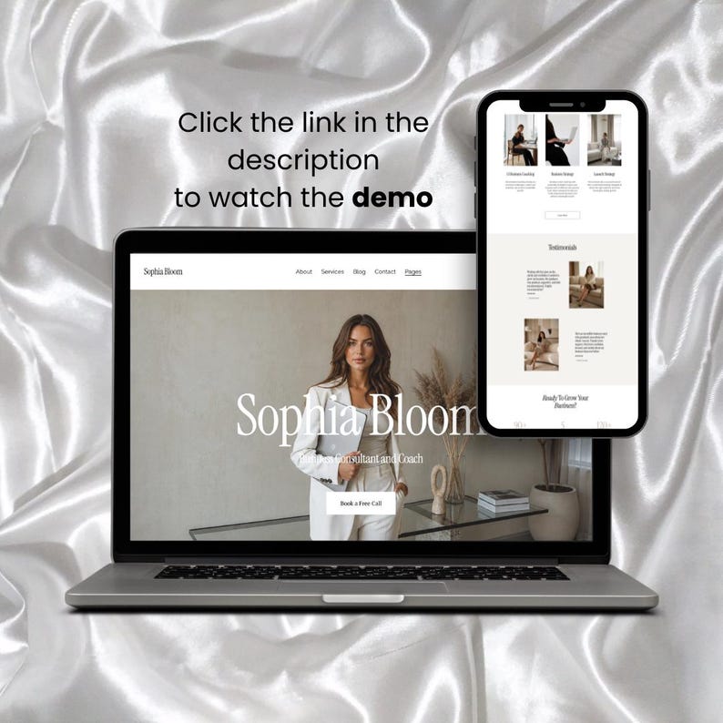 Business Coach Squarespace Website Template | Squarespace 7.1 ...