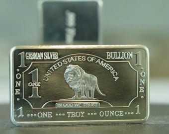 Tyskt silverbuffel- och lejonbarset – Dekorativa nyhetstål (20-pack)