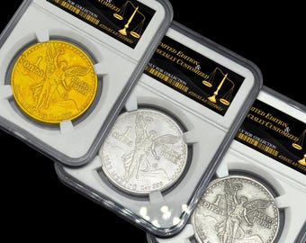 Liberty Lady-minnesmedaljen – Silverfärgat samlarmynt (displaylåda)