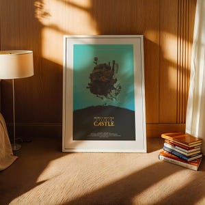 Howl’s Moving Castle (2004), Studio Ghibli Ukiyo-e Poster, Anime Art Prints, Vintage Retro Movie Print image 3