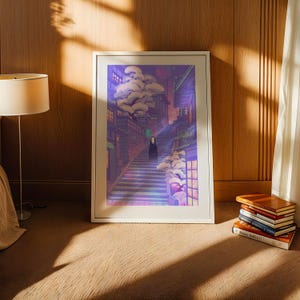 Spirited Away (2001), Studio Ghibli Ukiyo-e Poster, Anime Art Prints, Vintage Retro Movie Print image 3