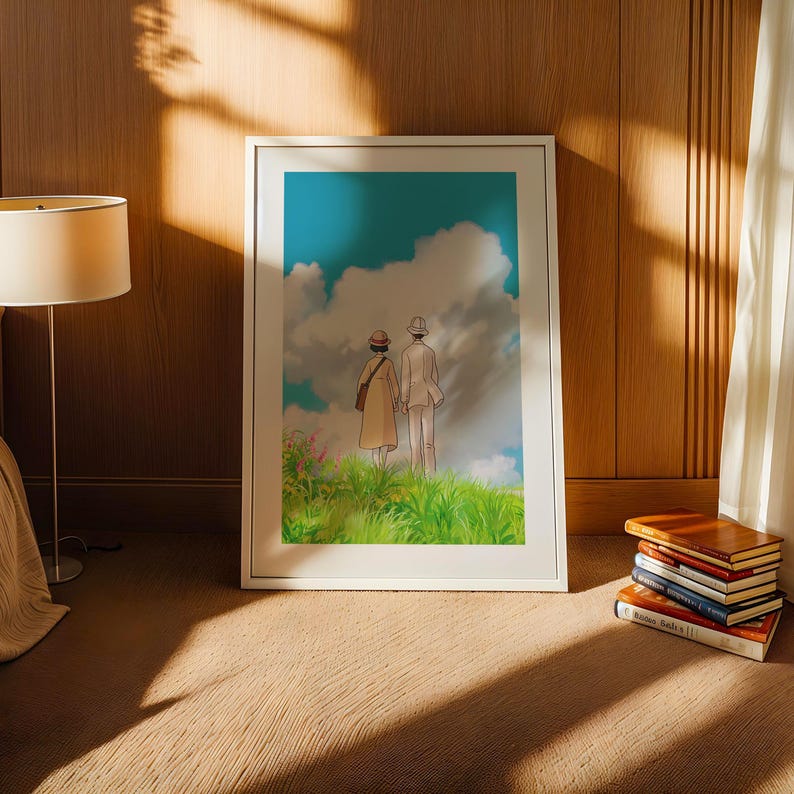 The Wind Rises (2013), Studio Ghibli Ukiyo-e Poster, Anime Art Prints, Vintage Retro Movie Print image 3