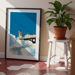 Howl’s Moving Castle (2004), Studio Ghibli Ukiyo-e Poster, Anime Art Prints, Vintage Retro Movie Print image 7