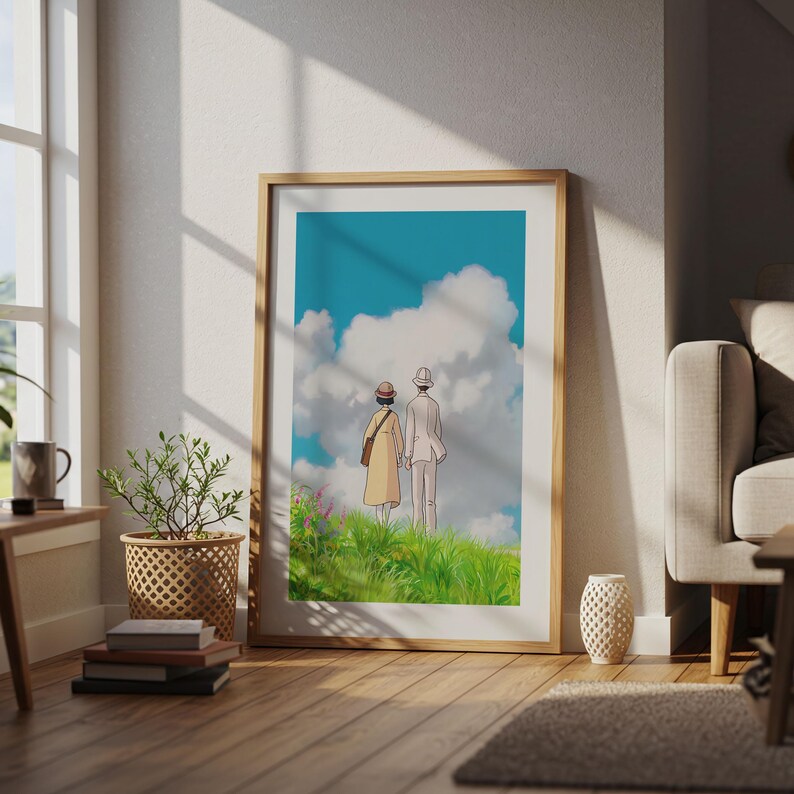 The Wind Rises (2013), Studio Ghibli Ukiyo-e Poster, Anime Art Prints, Vintage Retro Movie Print image 4
