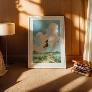 Kiki's Delivery Service, Studio Ghibli Ukiyo-e Poster, Anime Art Prints, Vintage Retro Movie Print image 3