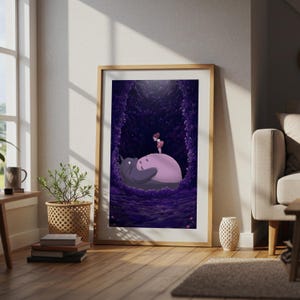 My Neighbor Totoro, Studio Ghibli Ukiyo-e Poster, Anime Art Prints, Vintage Retro Movie Print image 4