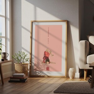 El viaje de Chihiro (2001), póster ukiyo-e de Studio Ghibli, láminas de anime, láminas de películas retro vintage imagen 4