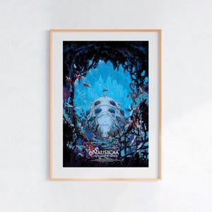 Nausicaa of the Valley of the Wind (1984), Studio Ghibli Ukiyo-e Poster, Anime Art Prints, Vintage Retro Movie Print image 1