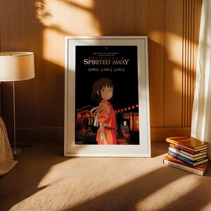 Spirited Away (2001), Studio Ghibli Ukiyo-e Poster, Anime Art Prints, Vintage Retro Movie Print image 3