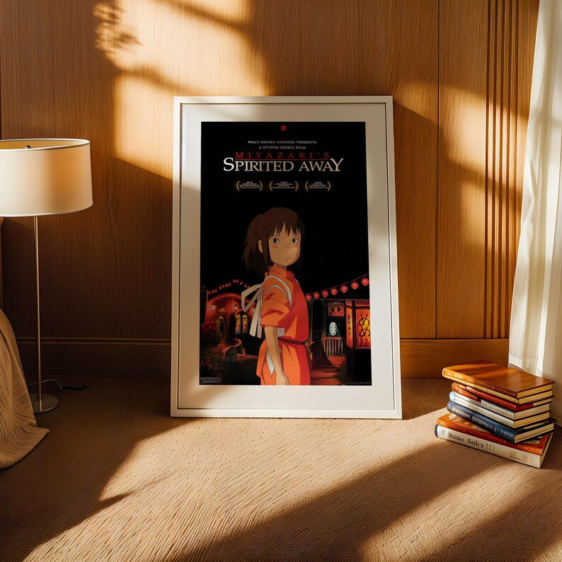 Spirited Away (2001), Studio Ghibli Ukiyo-e Poster, Anime Art Prints, Vintage Retro Movie Print image 3