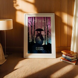 My Neighbor Totoro (1988), Studio Ghibli Ukiyo-e Poster, Anime Art Prints, Vintage Retro Movie Print image 3