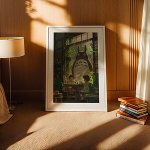 My Neighbor Totoro , Studio Ghibli Ukiyo-e Poster, Anime Art Prints, Vintage Retro Movie Print image 3