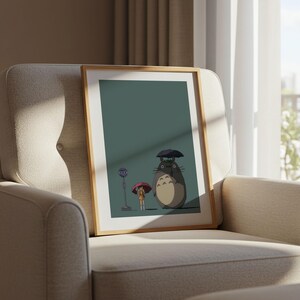 My Neighbor Totoro (1988), Studio Ghibli Ukiyo-e Poster, Anime Art Prints, Vintage Retro Movie Print image 6