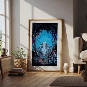 Nausicaa of the Valley of the Wind (1984), Studio Ghibli Ukiyo-e Poster, Anime Art Prints, Vintage Retro Movie Print image 4