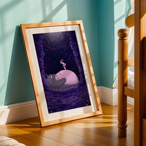 My Neighbor Totoro, Studio Ghibli Ukiyo-e Poster, Anime Art Prints, Vintage Retro Movie Print image 2