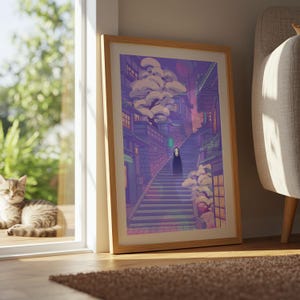 Spirited Away (2001), Studio Ghibli Ukiyo-e Poster, Anime Art Prints, Vintage Retro Movie Print image 8