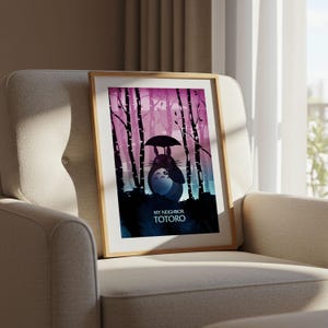 My Neighbor Totoro (1988), Studio Ghibli Ukiyo-e Poster, Anime Art Prints, Vintage Retro Movie Print image 6
