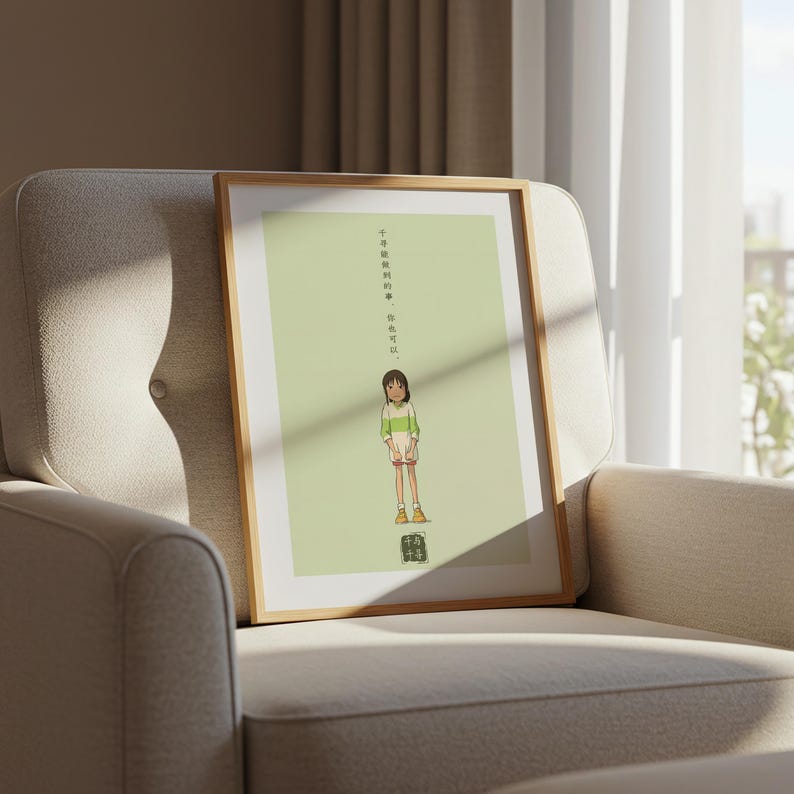 Spirited Away (2001), Studio Ghibli Ukiyo-e Poster, Anime Art Prints, Vintage Retro Movie Print image 6