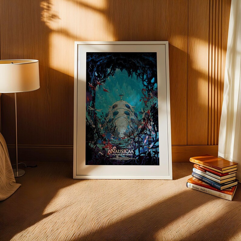 Nausicaa of the Valley of the Wind (1984), Studio Ghibli Ukiyo-e Poster, Anime Art Prints, Vintage Retro Movie Print image 3
