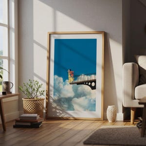 Howl’s Moving Castle (2004), Studio Ghibli Ukiyo-e Poster, Anime Art Prints, Vintage Retro Movie Print image 4