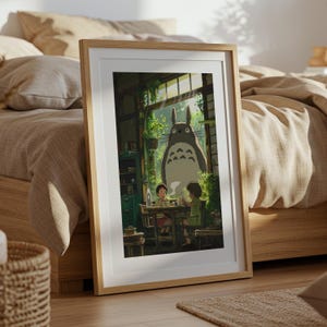 My Neighbor Totoro , Studio Ghibli Ukiyo-e Poster, Anime Art Prints, Vintage Retro Movie Print image 5