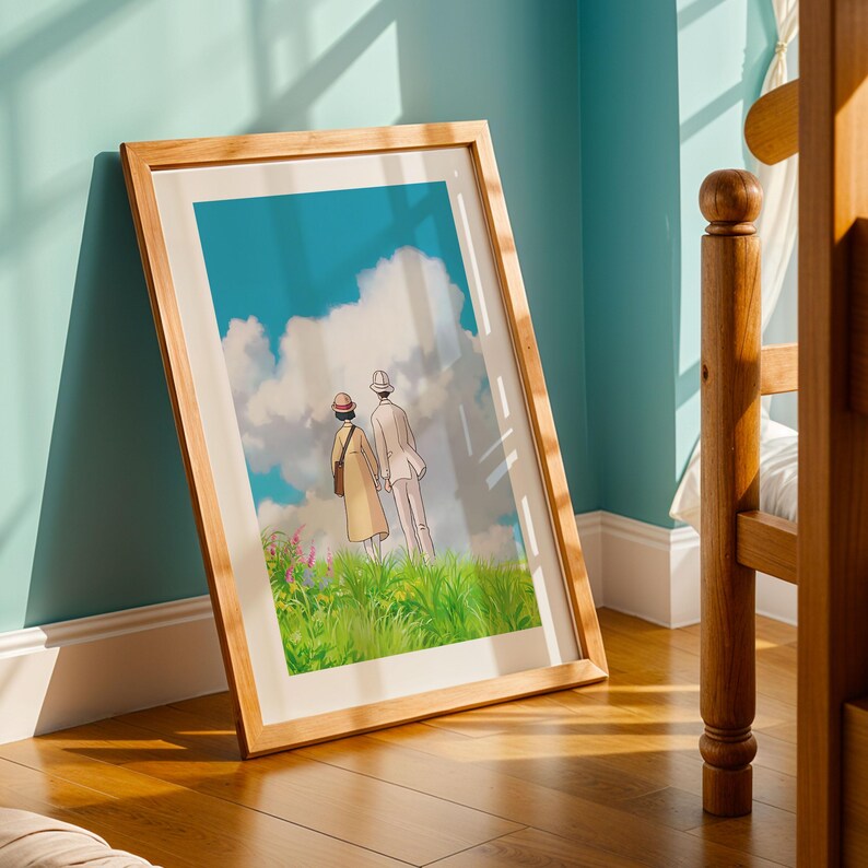 The Wind Rises (2013), Studio Ghibli Ukiyo-e Poster, Anime Art Prints, Vintage Retro Movie Print image 2