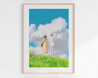 The Wind Rises (2013), Studio Ghibli Ukiyo-e Poster, Anime Art Prints, Vintage Retro Movie Print