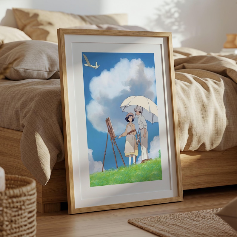 The Wind Rises (2013), Studio Ghibli Ukiyo-e Poster, Anime Art Prints, Vintage Retro Movie Print image 5