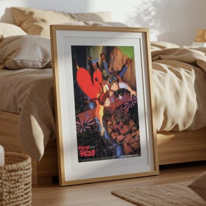 Castle in the Sky (1986), Studio Ghibli Ukiyo-e Poster, Anime Art Prints, Vintage Retro Movie Print image 5