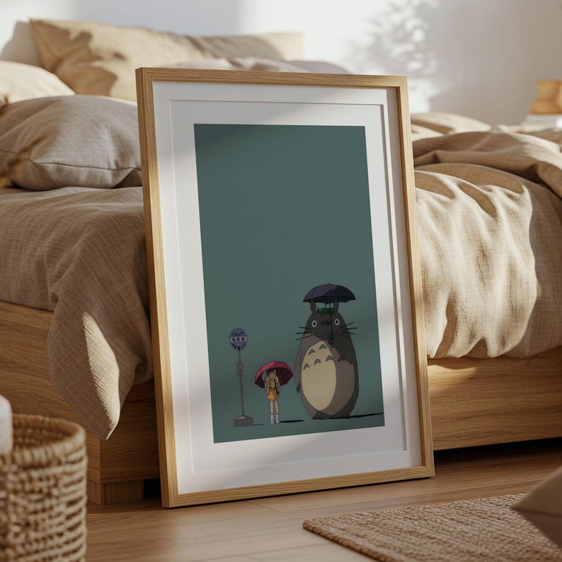 My Neighbor Totoro (1988), Studio Ghibli Ukiyo-e Poster, Anime Art Prints, Vintage Retro Movie Print image 5