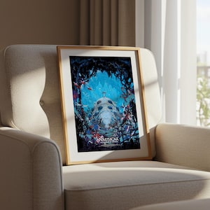 Nausicaa of the Valley of the Wind (1984), Studio Ghibli Ukiyo-e Poster, Anime Art Prints, Vintage Retro Movie Print image 6