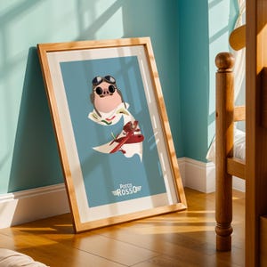 Porco Rosso (1992), Studio Ghibli Ukiyo-e Poster, Anime Art Prints, Vintage Retro Movie Print image 2