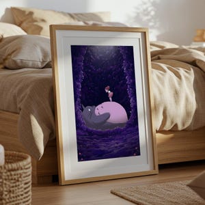 My Neighbor Totoro, Studio Ghibli Ukiyo-e Poster, Anime Art Prints, Vintage Retro Movie Print image 5