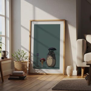My Neighbor Totoro (1988), Studio Ghibli Ukiyo-e Poster, Anime Art Prints, Vintage Retro Movie Print image 4